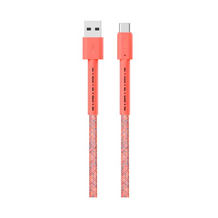 LZEL USB-A to USB-C 2.0 Braided Cable 2m – 3A, 15W, 480Mbps