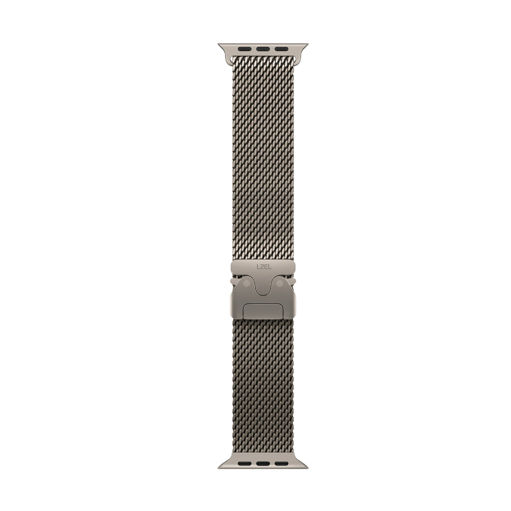 LZEL Avalonflex Titanium  Milanese Loop Watch Band For 42/44/45/46/49mm (S10) | Natural Titanium