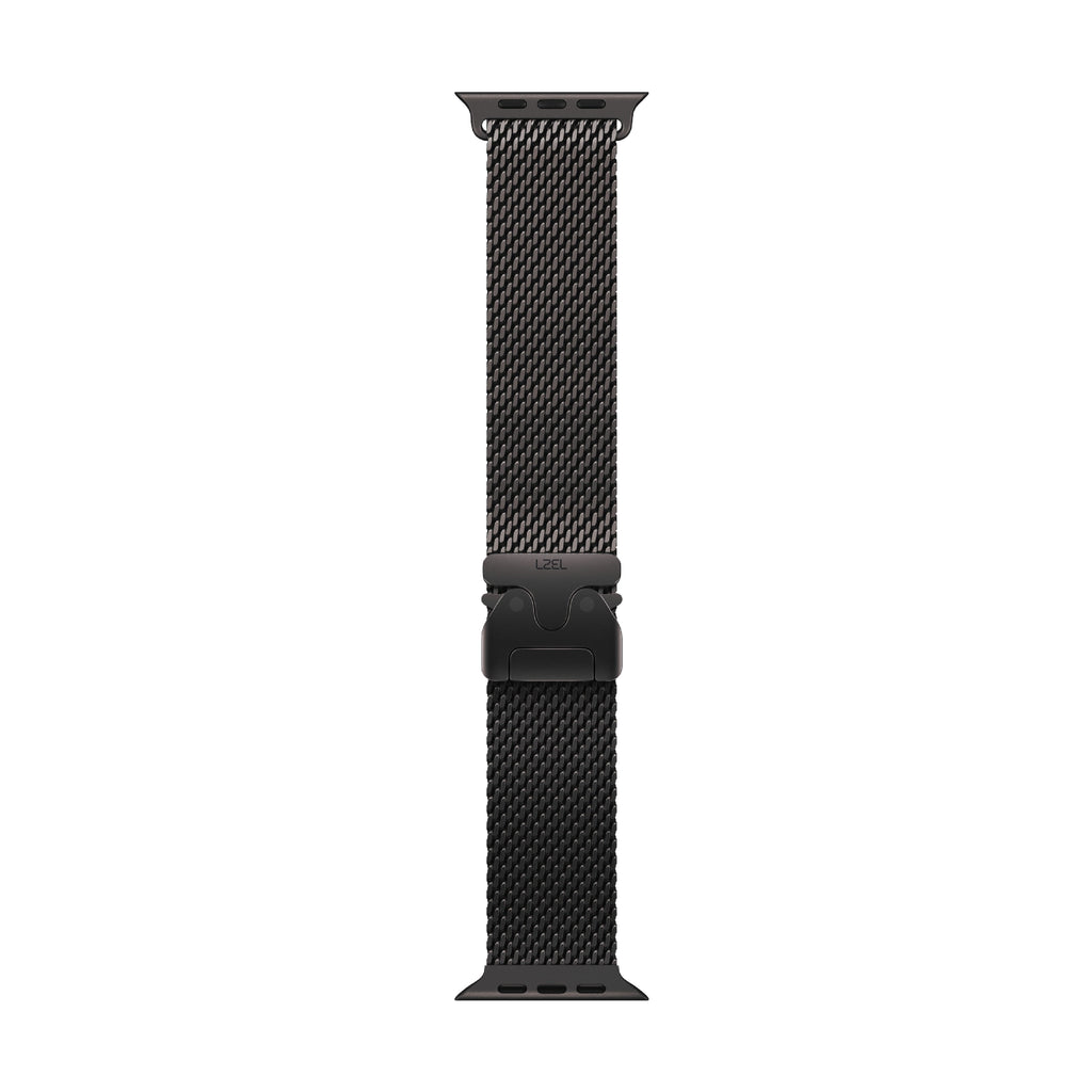 LZEL Avalonflex Titanium  Milanese Loop Watch Band For 42/44/45/46/49mm (S10) | Black