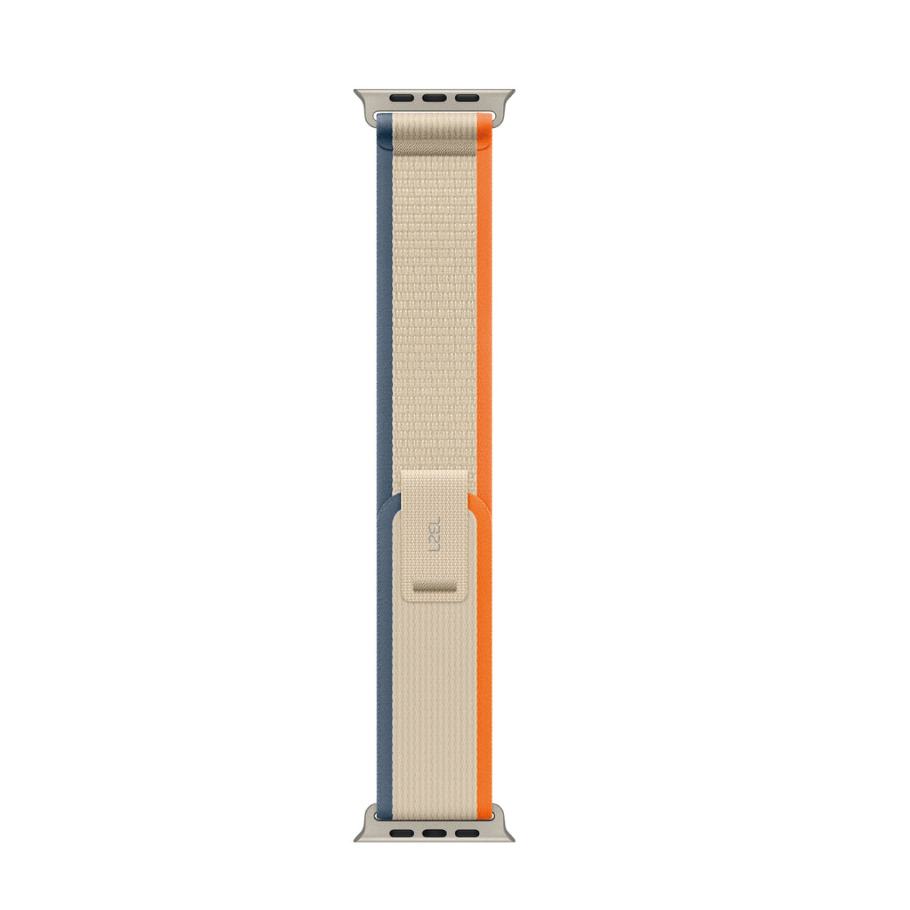 LZEL 38/40/41/42MM AvalonFlex Series 10 Nylon Watch Band | Orange/Beige