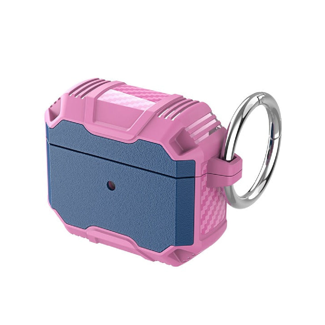 Shockproof AirPods 4 Case Rugged Drop Protection | Navy / Pink