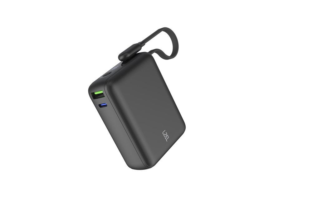 LZEL PrimeBrio 20K Mini PD Power Bank – 20000mAh, 40W, Built-in Type-C Cable