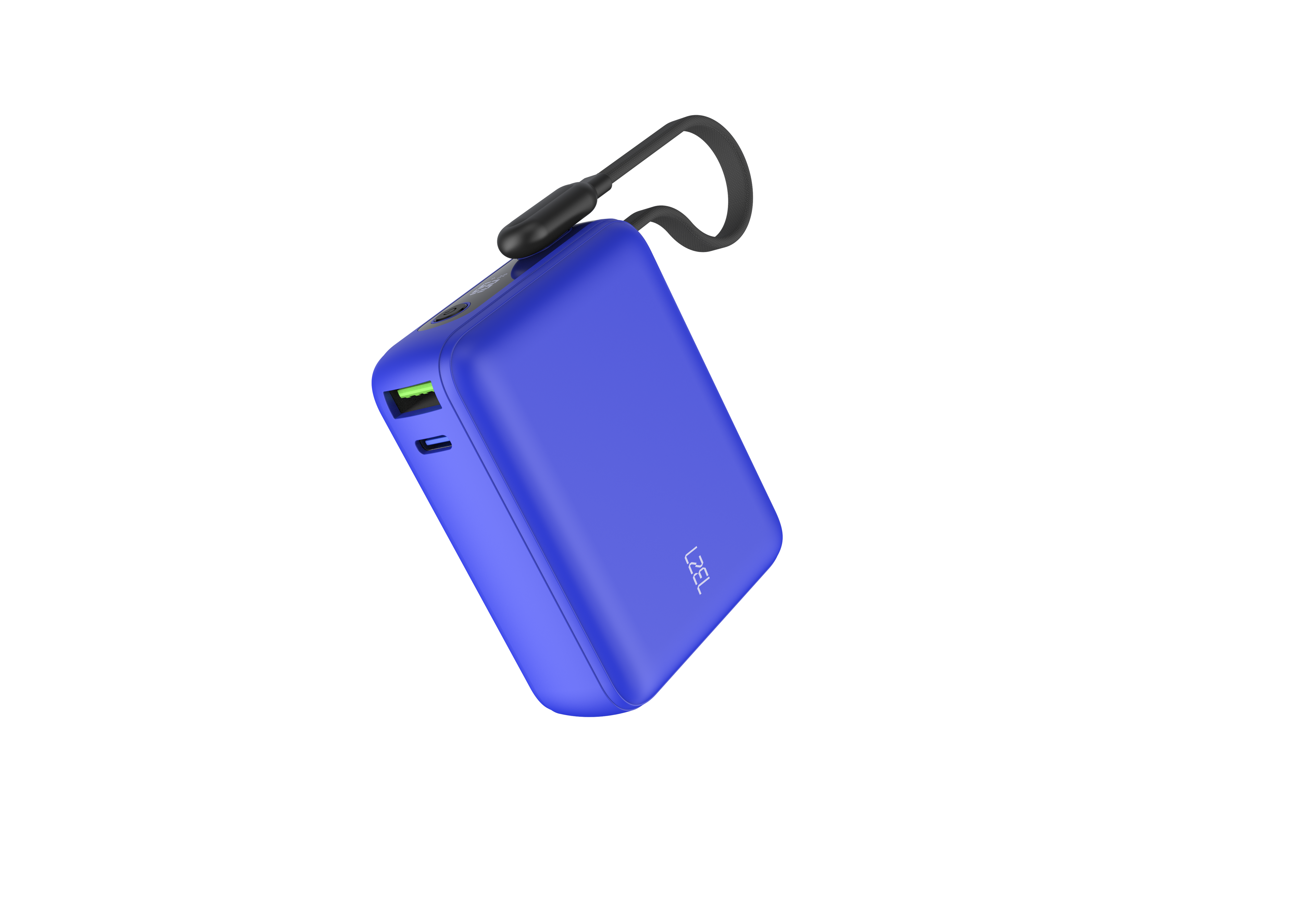 LZEL PrimeBrio 20K Mini PD Power Bank – 20000mAh, 40W, Built-in Type-C Cable | Blue