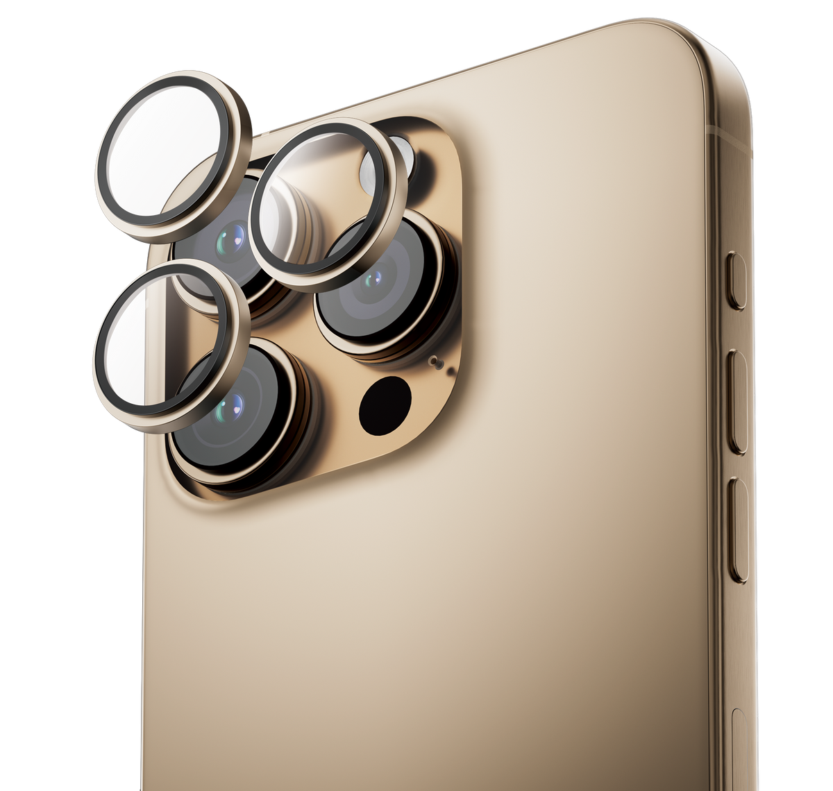ANANK IPHONE 16 PRO / 16 PRO MAX AR LENS GUARD | Gold