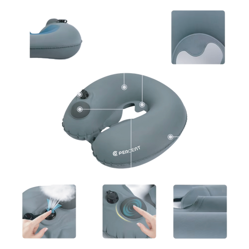 90 Percent Ergonomic Inflatable Air Pressure Neck Support For Ultimate Relaxation Pillow