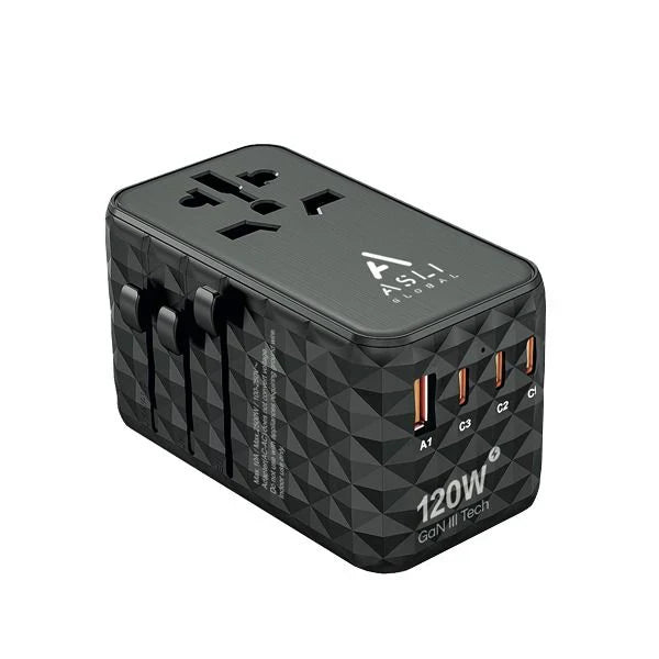 Asli Global GaN Pro Travel 120w Travel Adapter