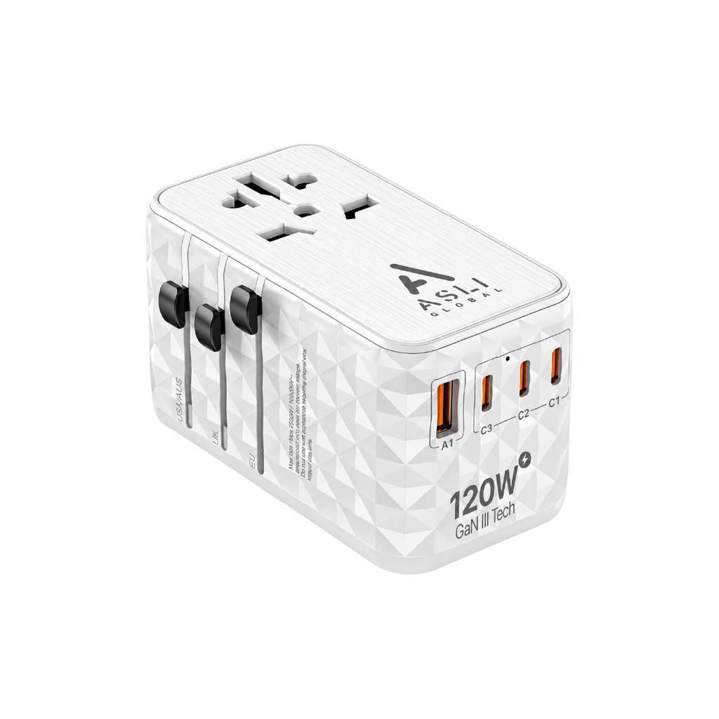 Asli Global GaN Pro Travel 120w Travel Adapter