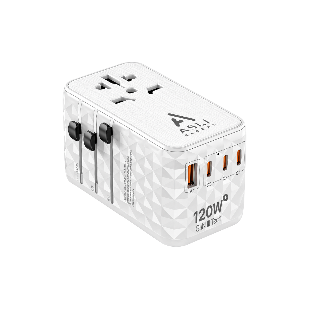 Asli Global GaN Pro Travel 120w Travel Adapter