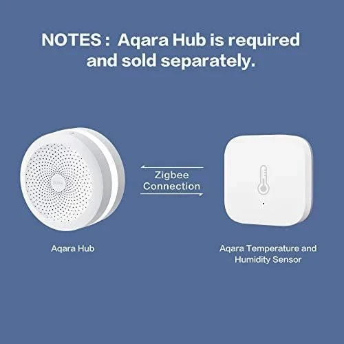 Aqara Temperature and Humidity Sensor Remote Monitoring , Wireless Thermometer Hygrometer