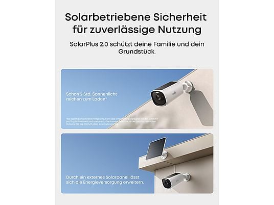 Eufy Security eufyCam E40 Wireless 2K Solar Security Camera Kit â?? 2 Cameras with HomeBase 2