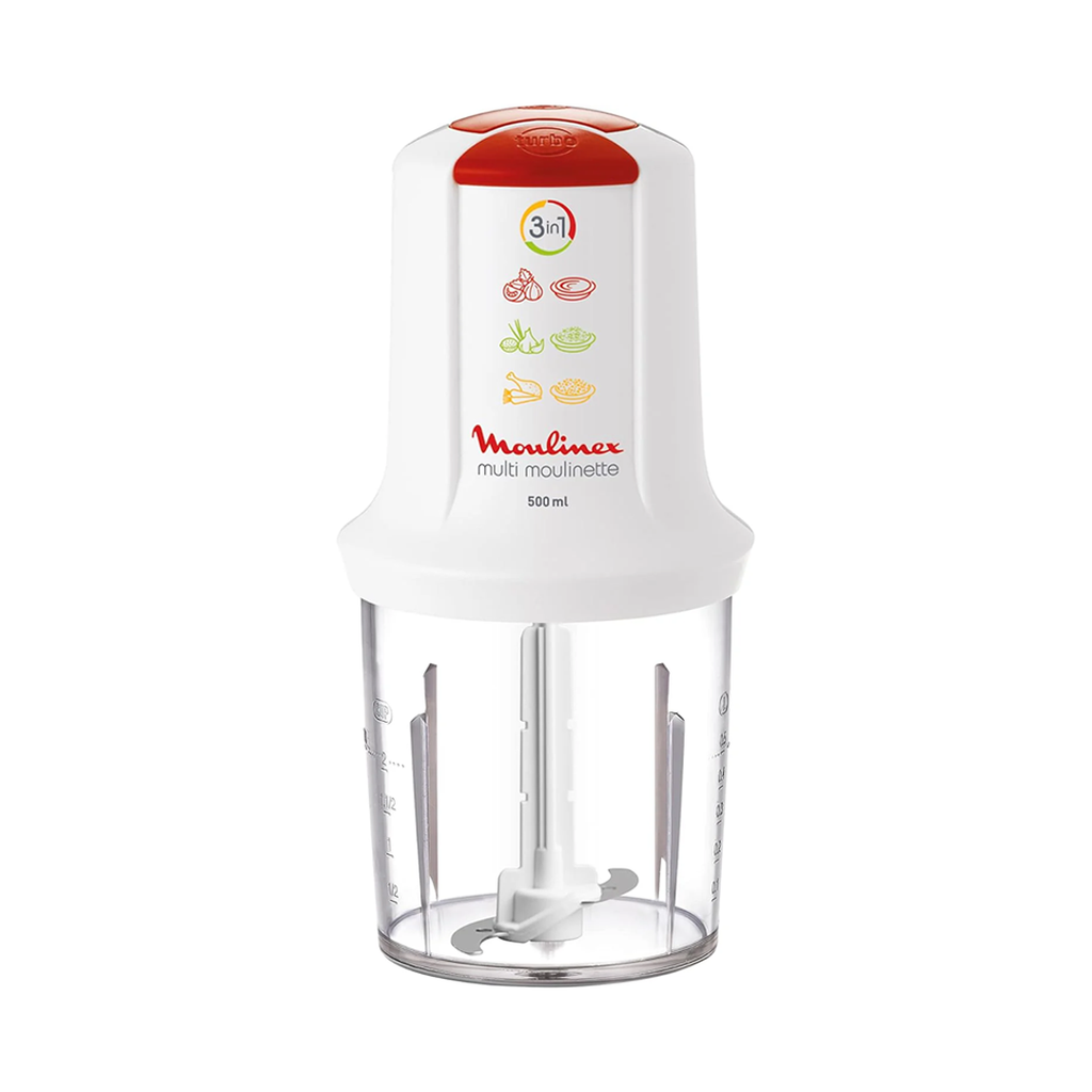 Moulinex Vegetable Chopper  Multi Moulinette 2 Speeds Mini  Chopper 400W 500 ml