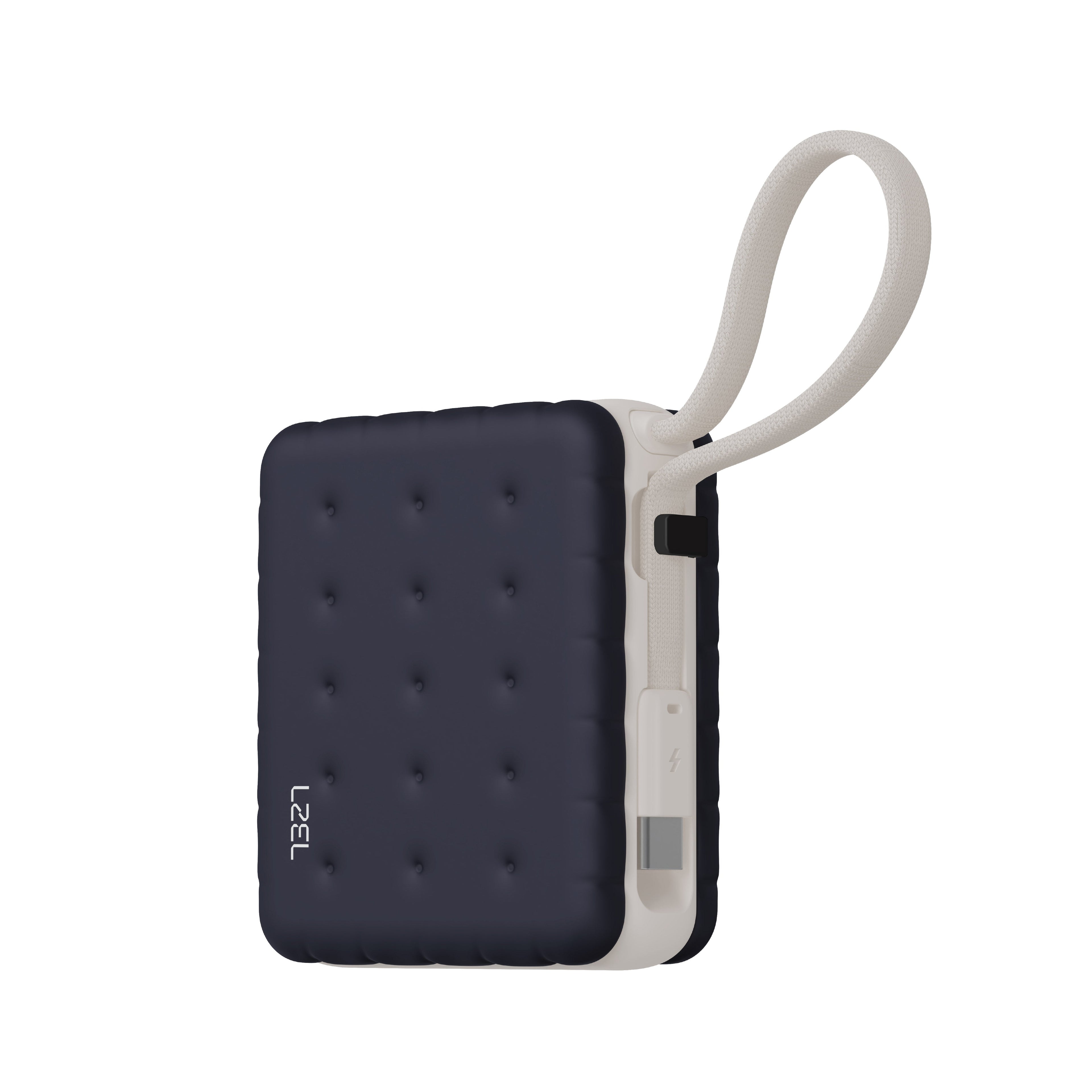 LZEL ZenoFlex MaxLux Mini 10000mAh PD Power Bank â€“ 20W Output / 18W Input (15W Wireless) | Navy Blue