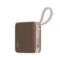 LZEL ZenoFlex MaxLux Mini 10000mAh PD Power Bank â€“ 20W Output / 18W Input (15W Wireless) | Coffee