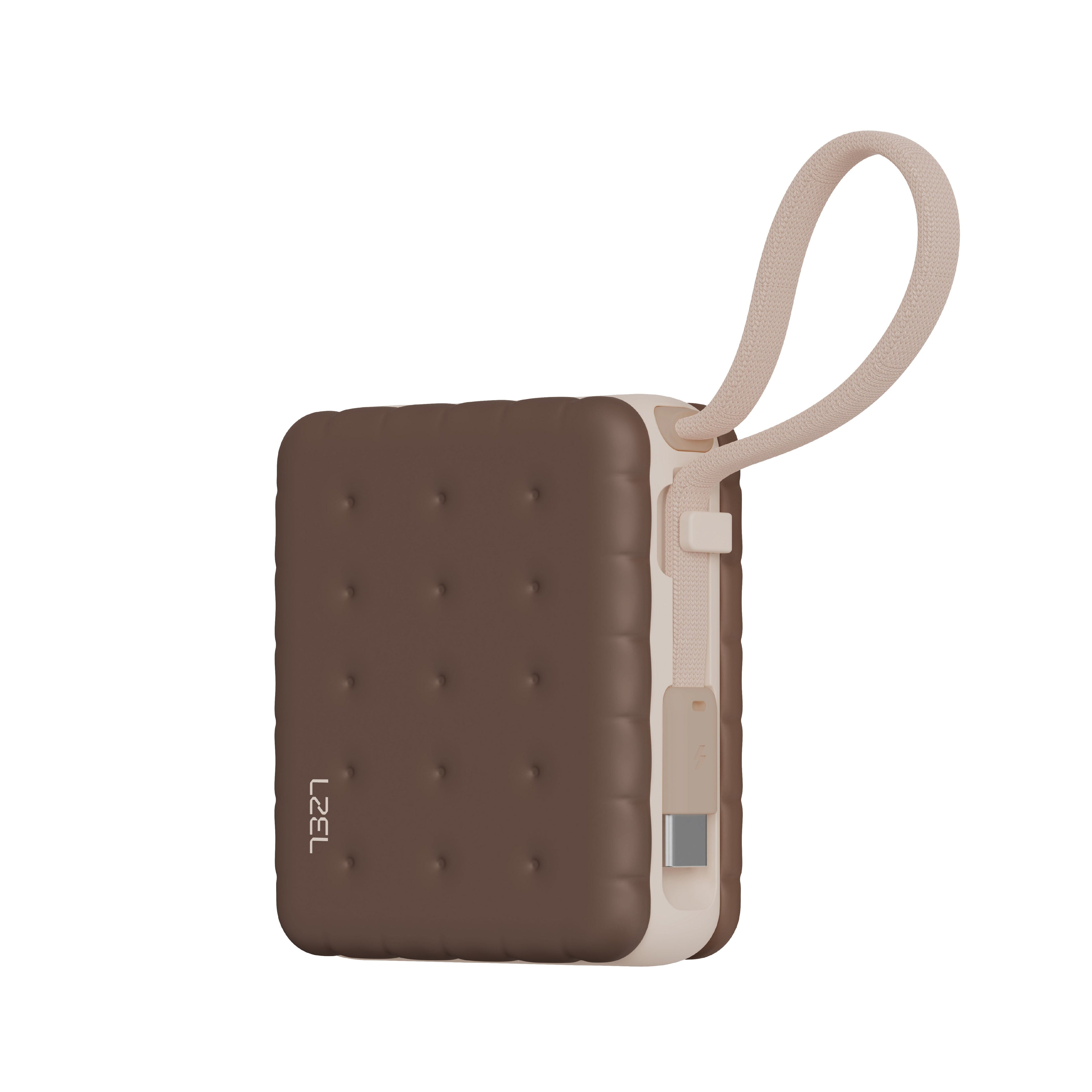 LZEL ZenoFlex MaxLux Mini 10000mAh PD Power Bank â€“ 20W Output / 18W Input (15W Wireless) | Coffee