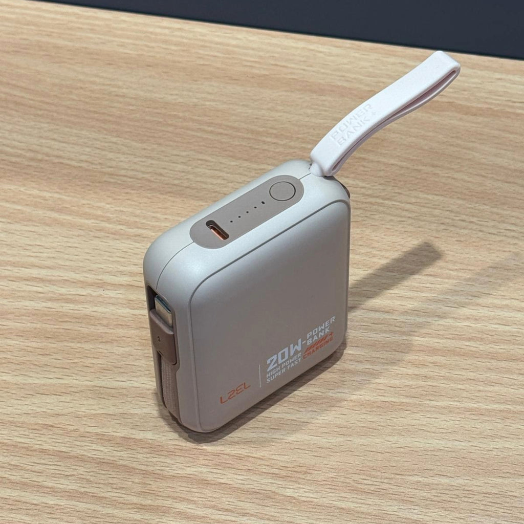 LZEL ZenoFlex Charge Mini 10000mAh PD Power Bank â€“ 20W Output / 18W Input | Mocha
