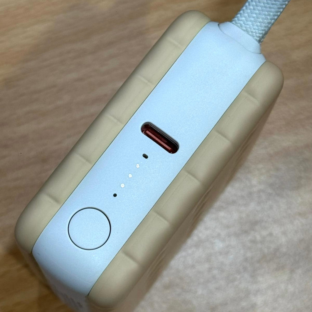 LZEL ZenoFlex MaxLux Mini 10000mAh PD Power Bank â€“ 20W Output / 18W Input (15W Wireless) | Beige