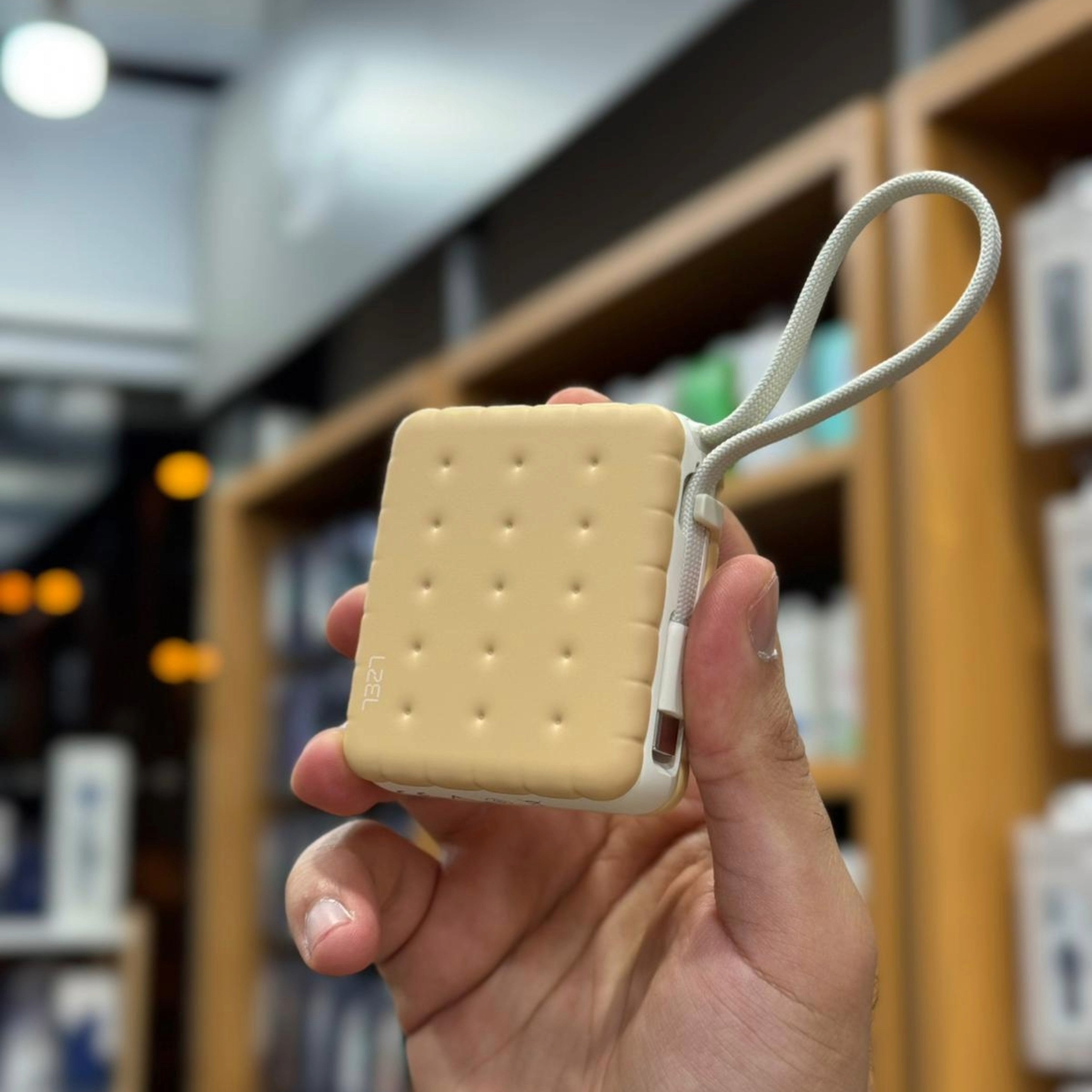 LZEL ZenoFlex MaxLux Mini 10000mAh PD Power Bank â€“ 20W Output / 18W Input (15W Wireless) | Beige