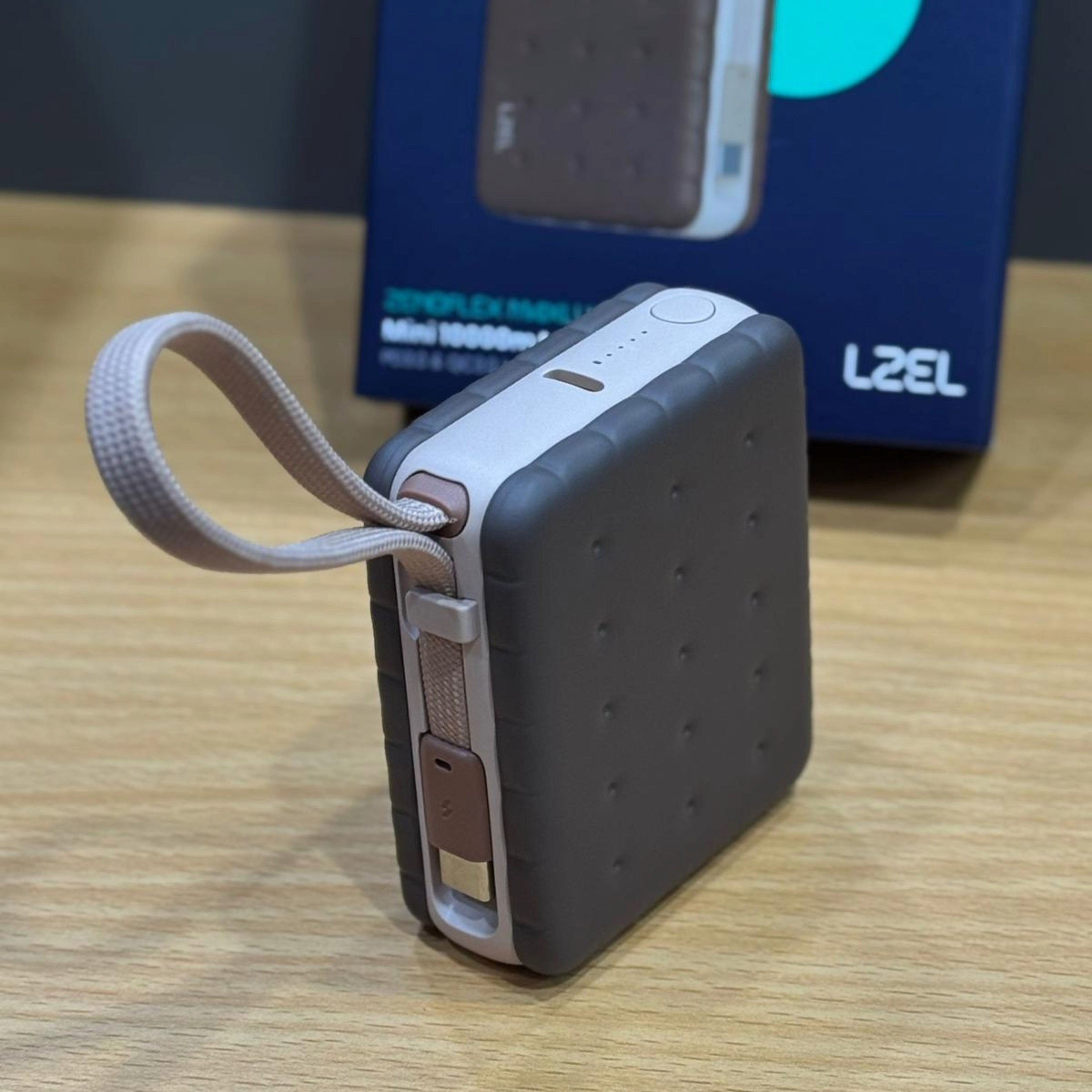 LZEL ZenoFlex MaxLux Mini 10000mAh PD Power Bank â€“ 20W Output / 18W Input (15W Wireless) | Navy Blue