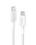 Anker 322 USB -C TO USB -C cable (3ft Braided) | White