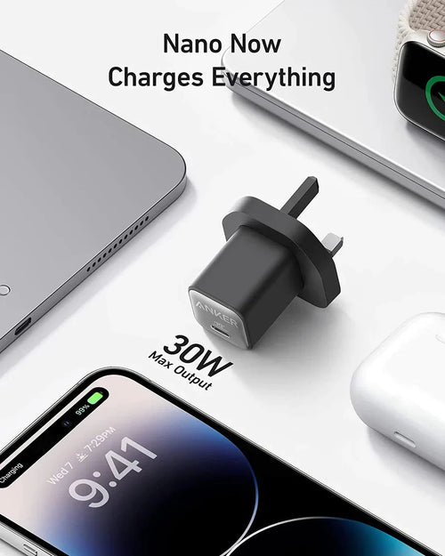 Anker 511 Charger (Nano 3, 30W) | Black