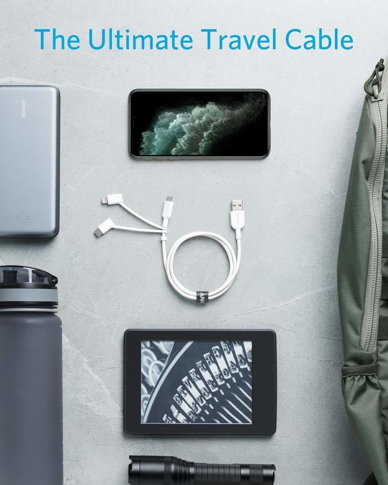 Anker PowerLine II 3 in 1 Cable 0.9m | Black