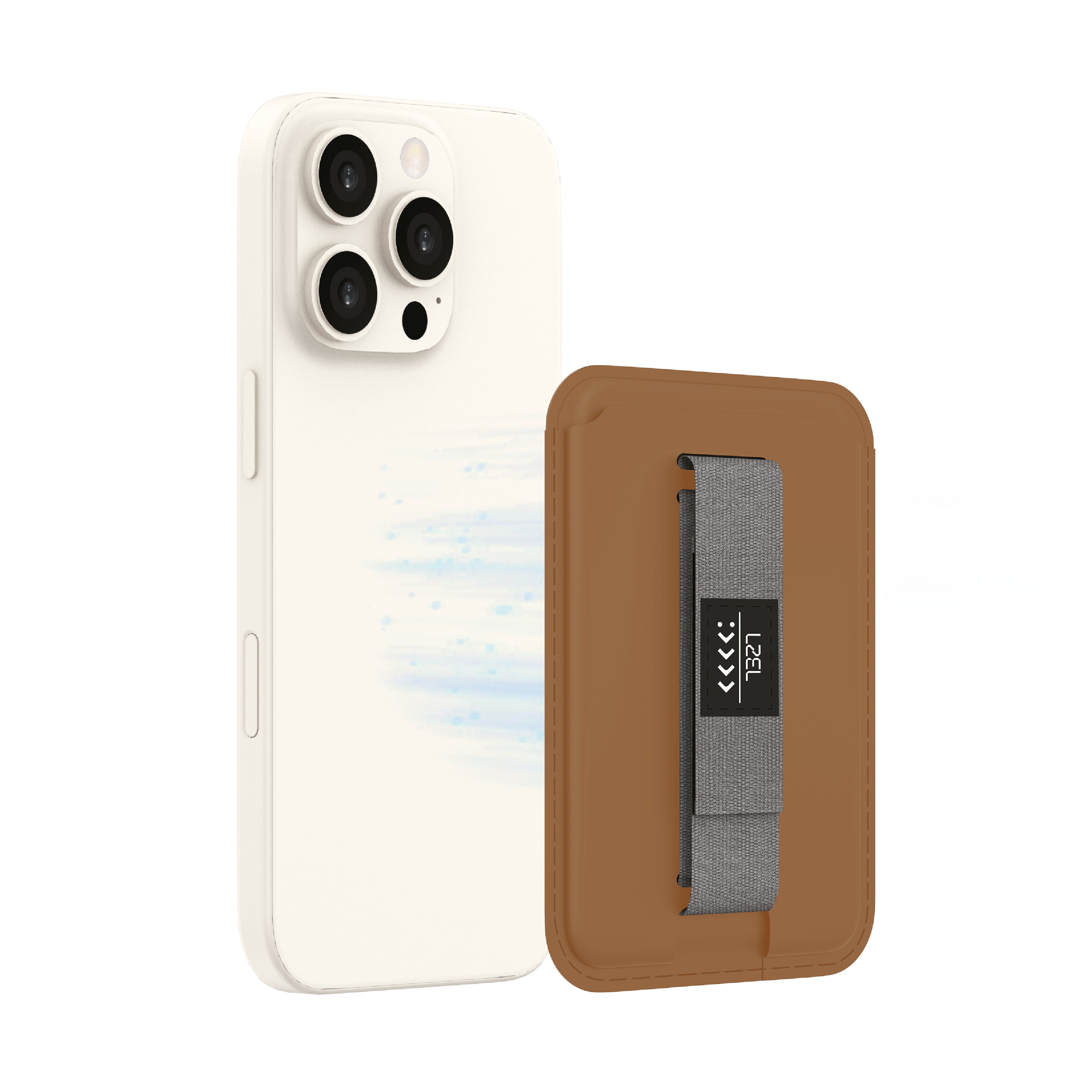 LZEL Aegis Leather Card Wallet Prime Magsafe E Magnetic | Brown