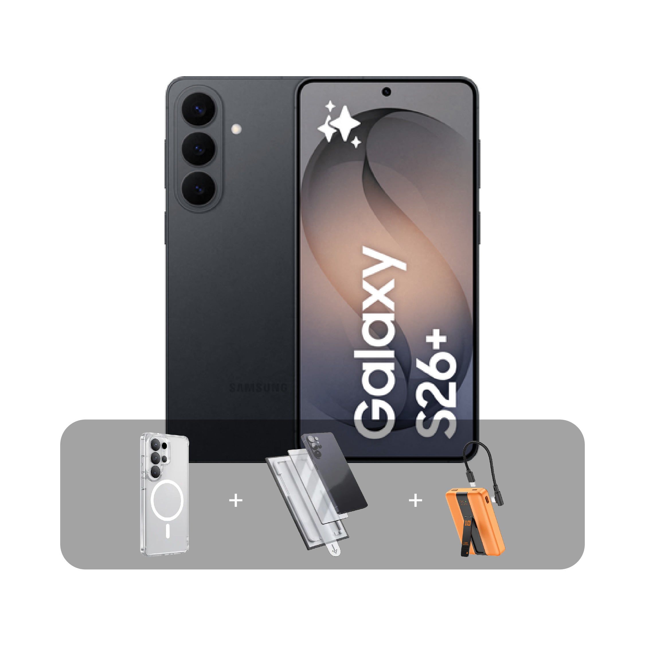 Samsung S26+ 5G Phone, 6.7”, 12GB, 256GB + Bundle Offer | Black