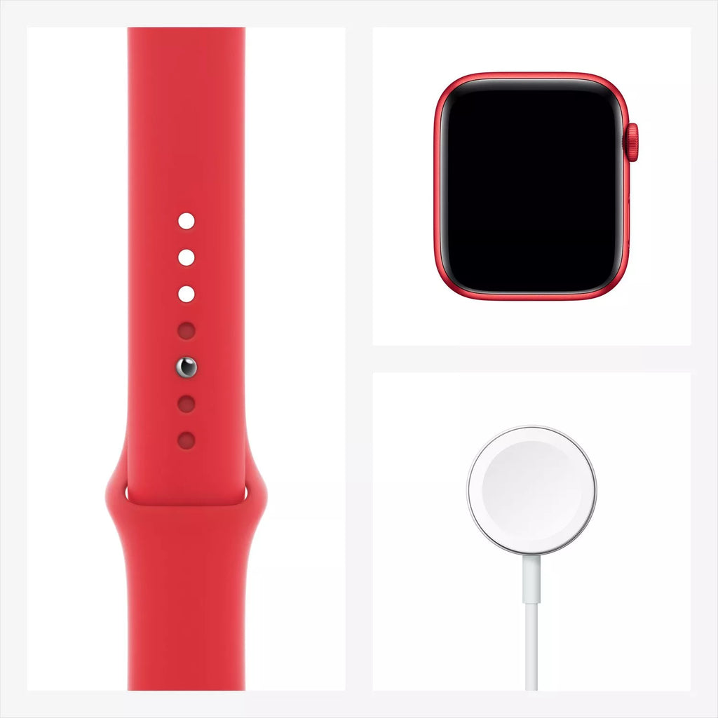 Apple Watch Series 6 GPS 44mm Red Aluminum Case with Red Sport Band | Regular