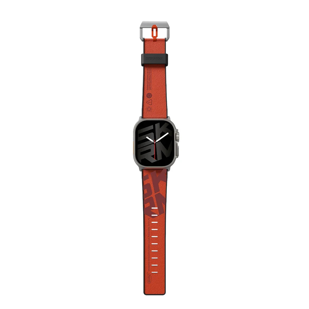SkinArma Spunk Watch Strap for Apple Watch 49/45/44mm | Orange Red