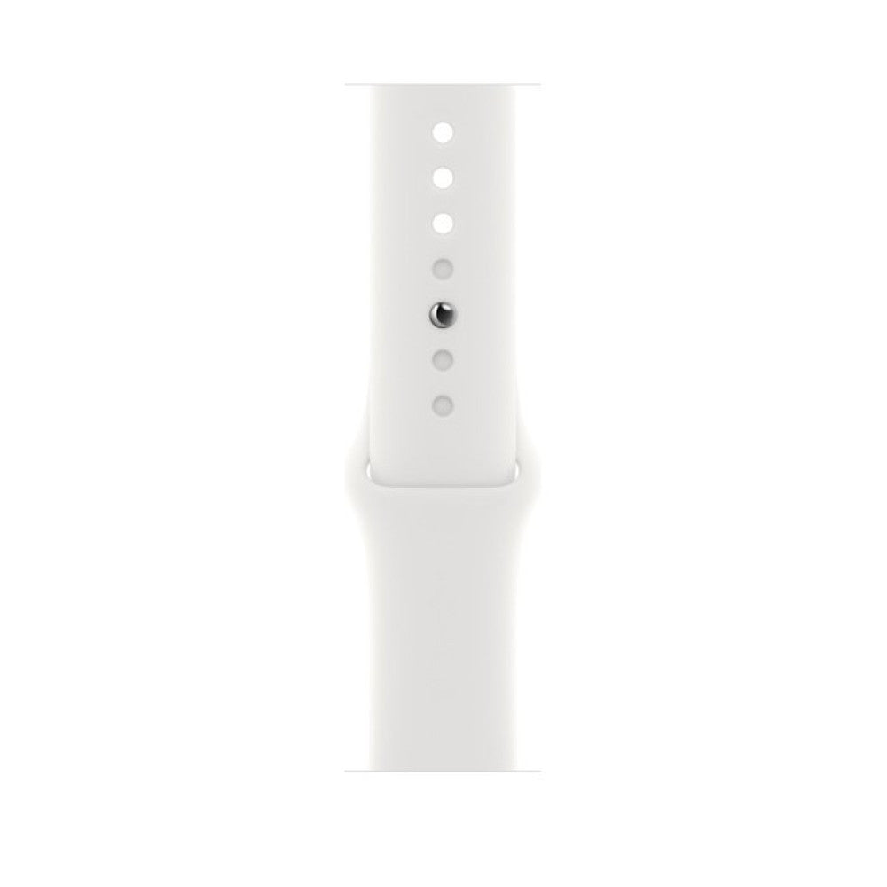 Apple Watch Series 8 GPS 45mm Silver Aluminium Case with White Sport Band - Regular