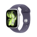 Apple Watch Series 11 GPS 46mm Silver Aluminium Case with Purple Fog Sport Band - M/L