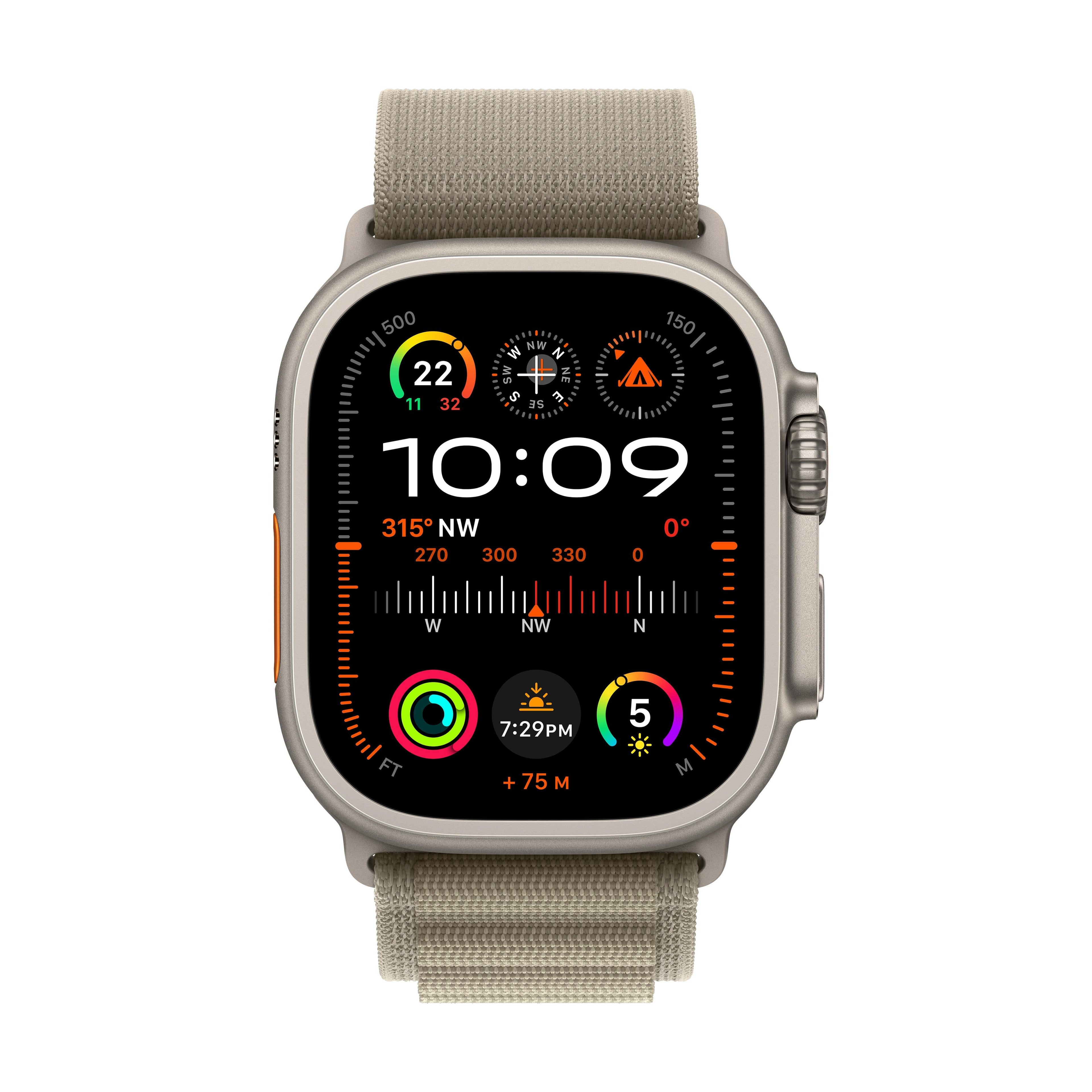 Apple Watch 49mm Olive Alpine Loop Medium | MT5U3