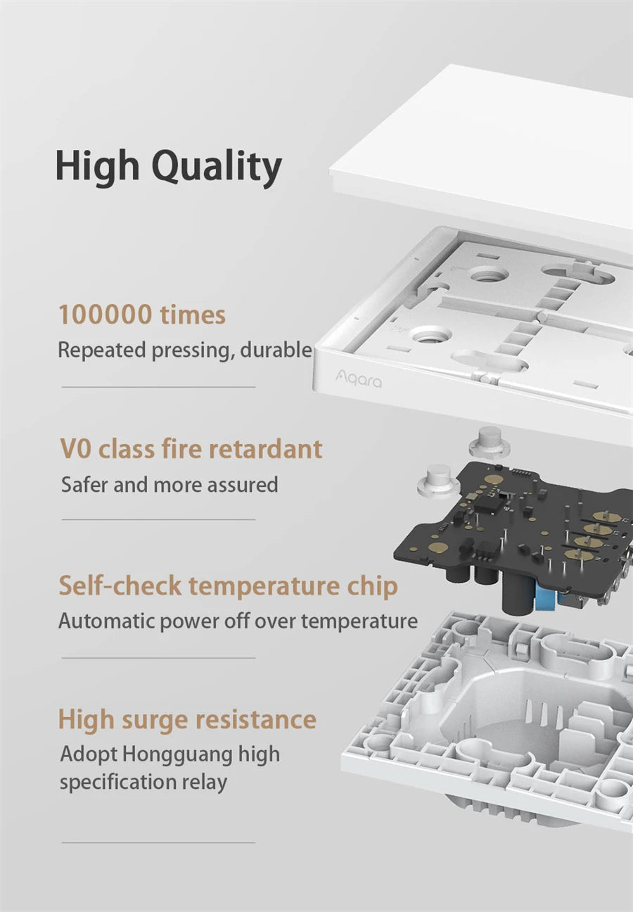 Aqara Wall Switch D1 No Nutral Double Rocker