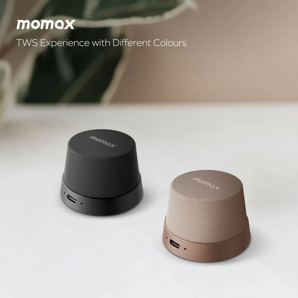 Momax Vibe GO Magnetic Wireless Speaker 2-IN-1 | Black