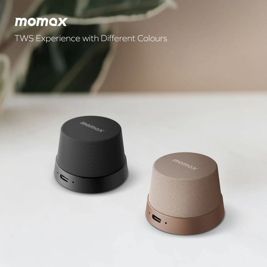 Momax Vibe GO Magnetic Wireless Speaker 2-IN-1 | Black