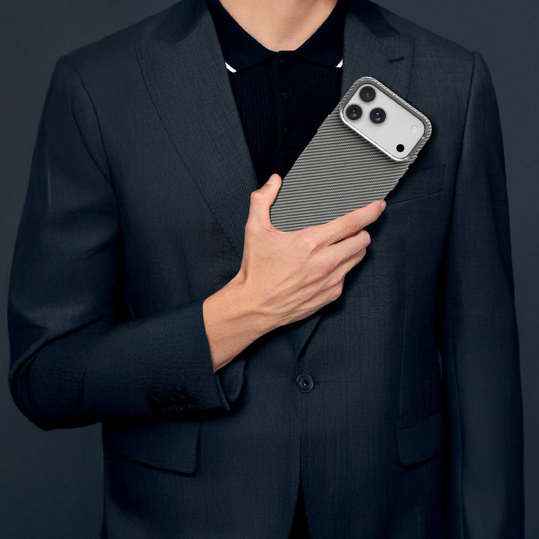 LZEL Magcarbon 3Dgrip Case For Iphone 17 Pro | Gray