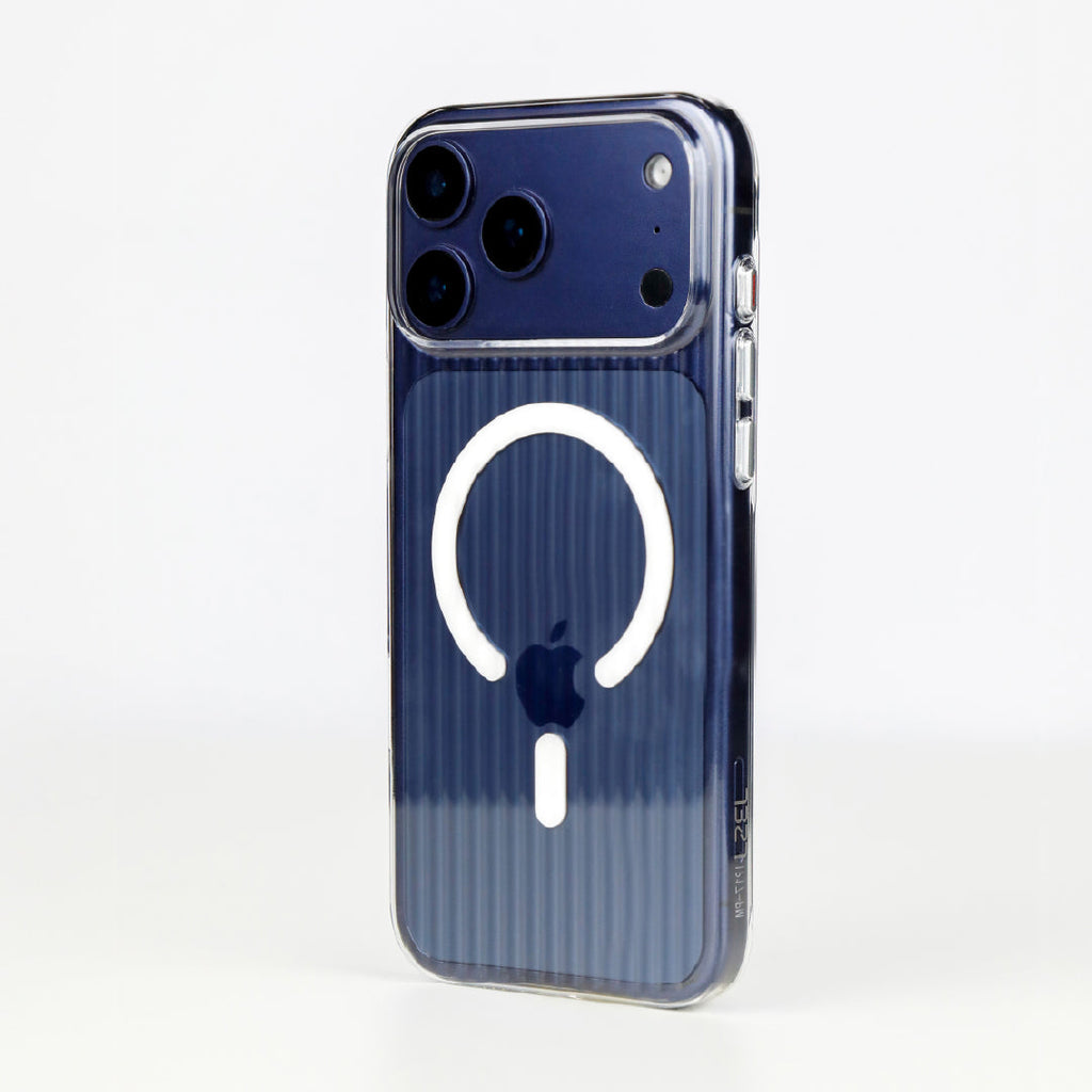 LZEL Magclear Stripe Case for iPhone 17 Pro | Clear
