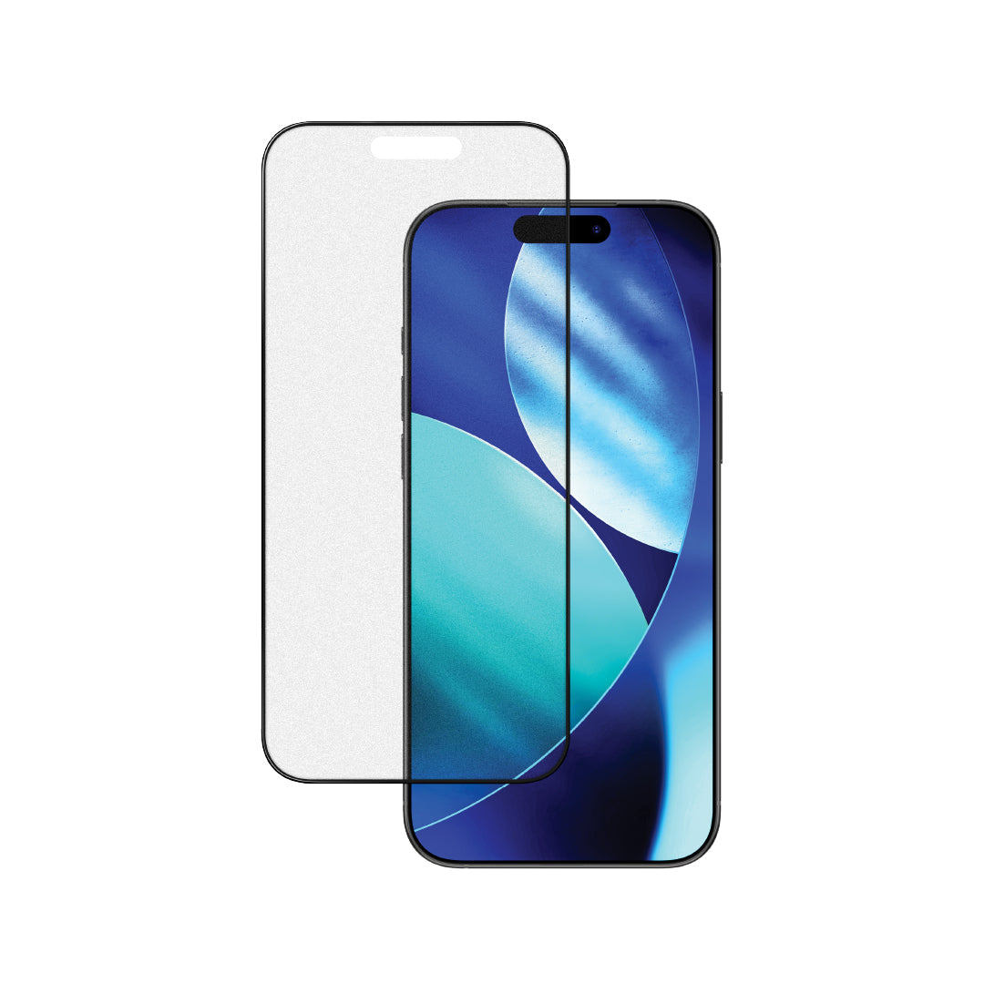 Lzel Crystalvue Series 9h Full Cover Matte Tempered Glass For iPhone 16 Pro  17/17 Pro | Clear