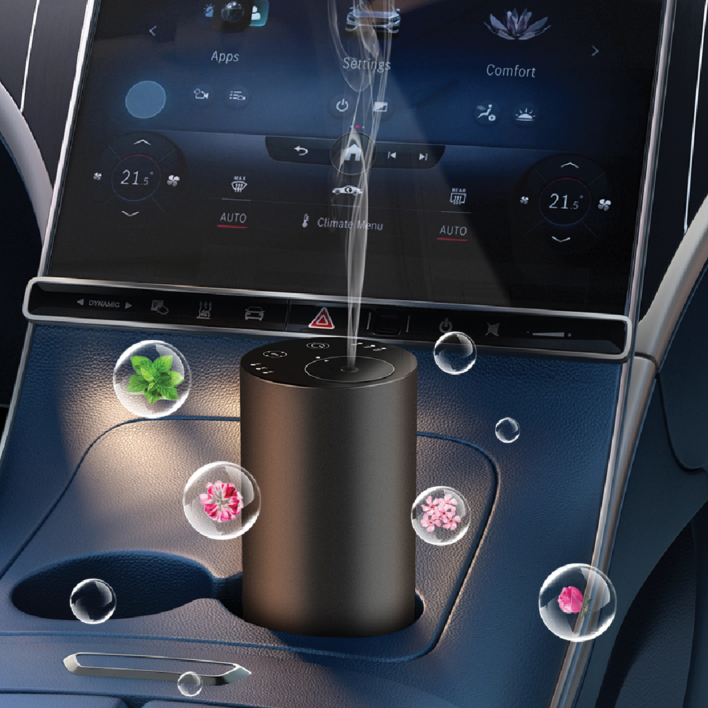 LZEL Aroma Diffuser Aromavista Elite Mini Essential Oil Diffuser Waterless Nebulizer Aroma Diffuser, 2000mah | Black