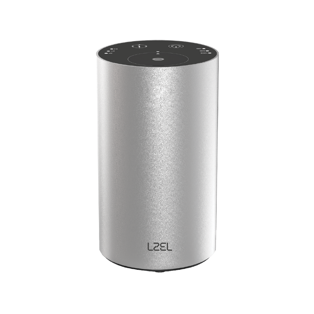LZEL Aroma Diffuser Aromavista Elite Mini Essential Oil Diffuser Waterless Nebulizer Aroma Diffuser, 2000mah | Silver