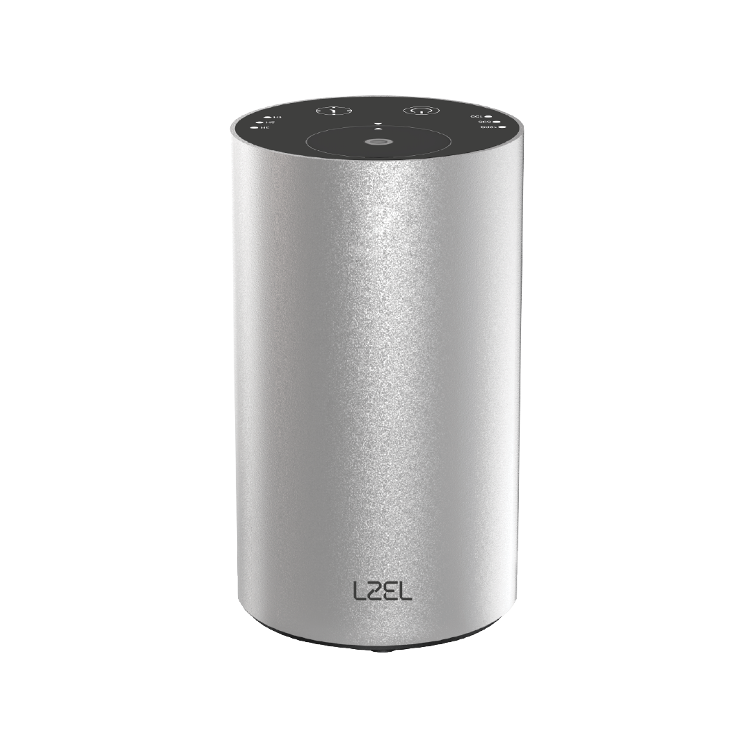 LZEL Aroma Diffuser Aromavista Elite Mini Essential Oil Diffuser Waterless Nebulizer Aroma Diffuser, 2000mah | Silver
