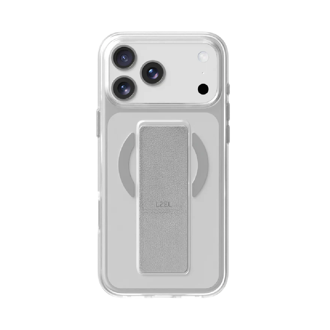 LZEL MagClear LeatherGrip Case for iPhone 17 Pro Max | Titanum