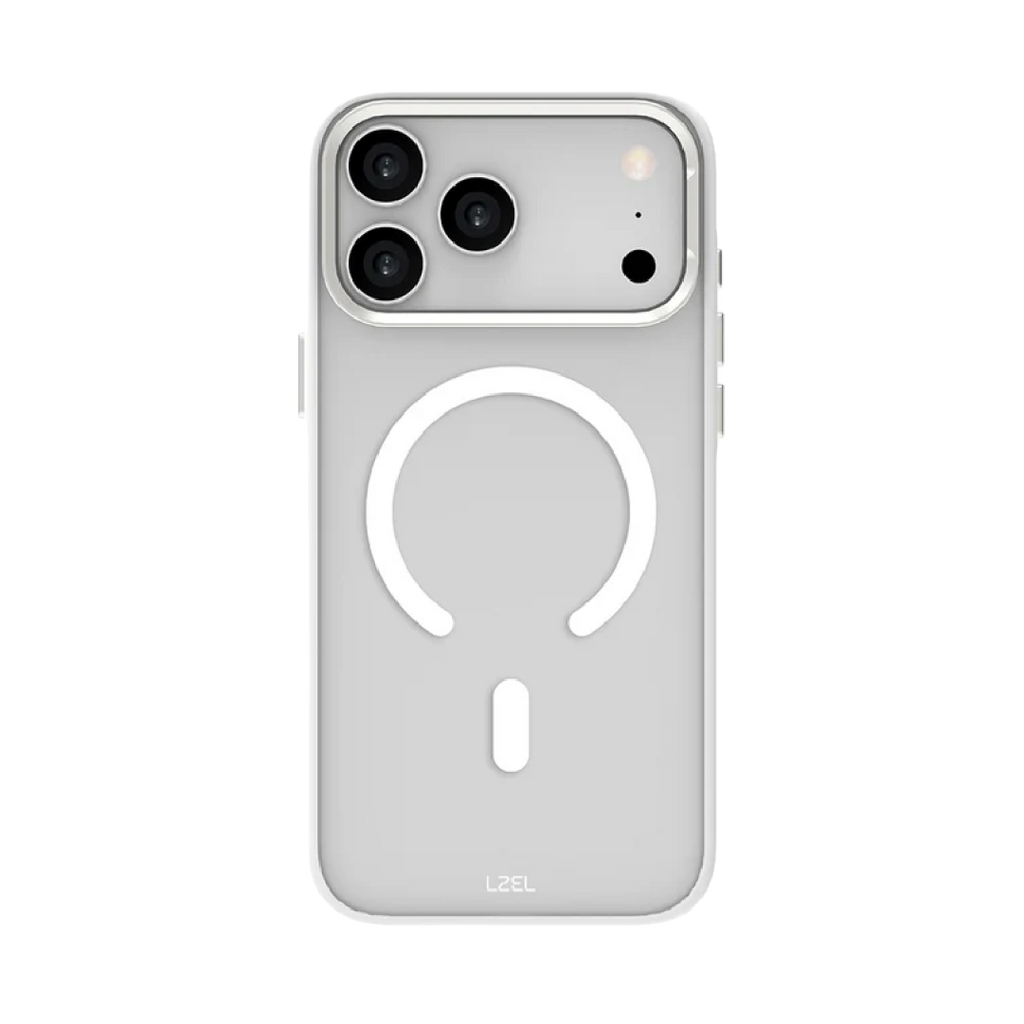 LZEL MagHexro Matte Case for iPhone 17 Pro Max| White