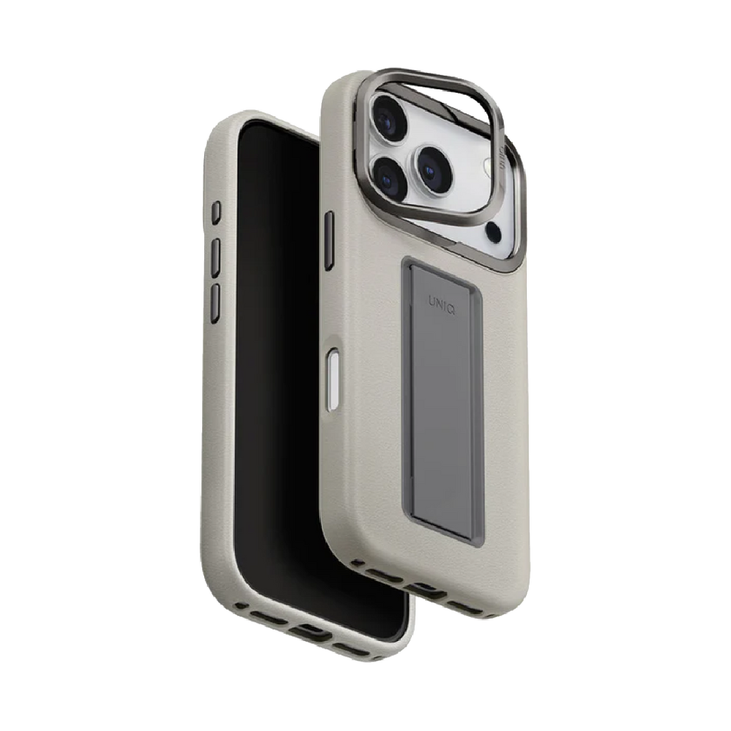 UNIQ Hybrid Heldro Pro MagClick Case with Camera Stand for iPhone 17 Pro max | Caly