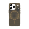 LZEL Magcarbon Splice Case for iPhone 17 Pro  | Brown Carbon