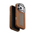 UNIQ Hybrid Heldro Pro MagClick Case with Camera Stand for iPhone 17 Pro | Caramel
