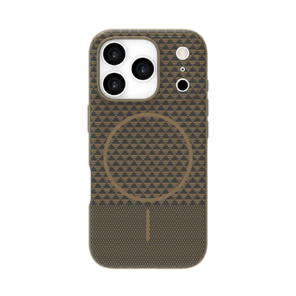 LZEL Magcarbon Splice Case for iPhone 17 Pro Max | Brown Carbon