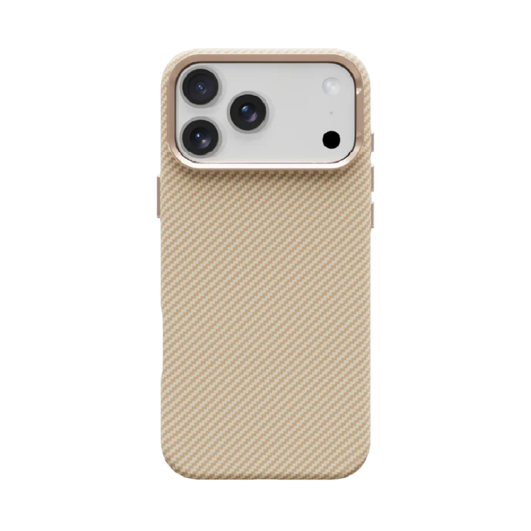 LZEL Magcarbon 3Dgrip Case For Iphone 17 Pro Max | Beige