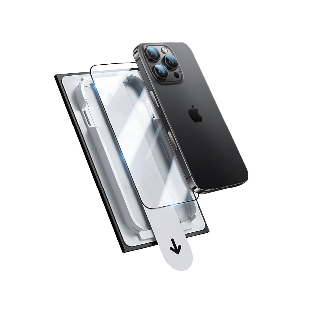 Asli Global E-Touch Shield Premium Glass With Applicator for iPhone 16 Pro Max