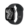 Apple Watch Series 11 - GPS - 42mm - Jet Black Aluminium Case with Black Sport Band - M/L